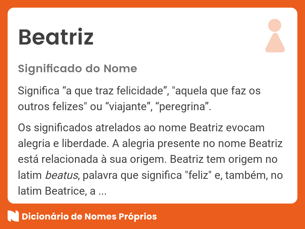 Significado Do Nome Beatriz